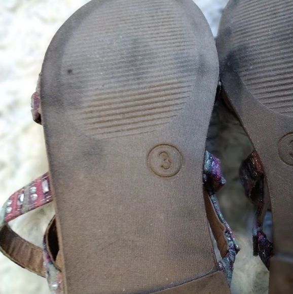 Girl's Palm Tree Gladiator Sandals   Size  3M - Picture 6 of 7